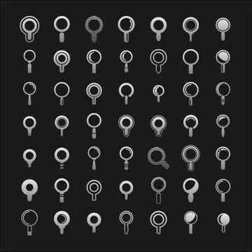 Search icons Stock Illustration