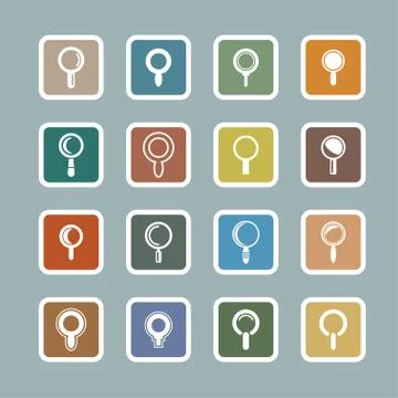 Search icons Stock Illustration