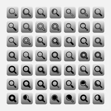Search icons Stock Illustration