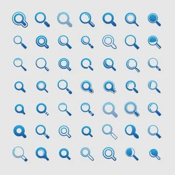 Search icons Stock Illustration