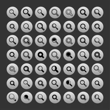 Search icons Stock Illustration