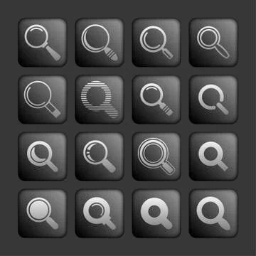 Search icons Stock Illustration