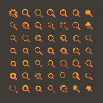 Search icons Stock Illustration