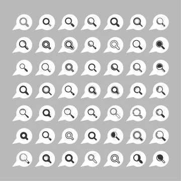 Search icons Stock Illustration