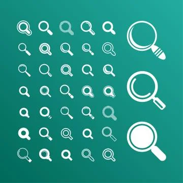 Search icons Stock Illustration
