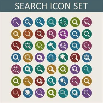 Search icons Stock Illustration