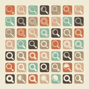 Search icons Stock Illustration