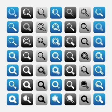 Search icons Stock Illustration