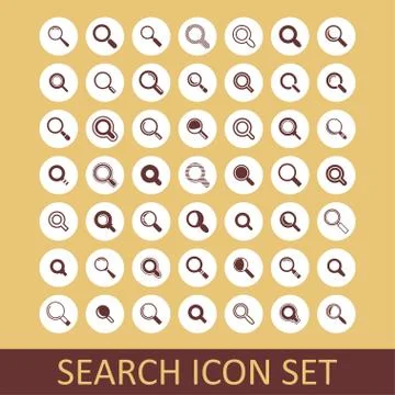 Search icons Stock Illustration
