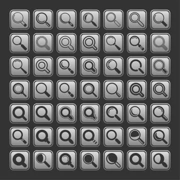 Search icons Stock Illustration