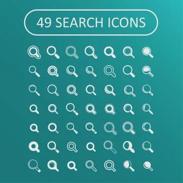 Search icons Stock Illustration