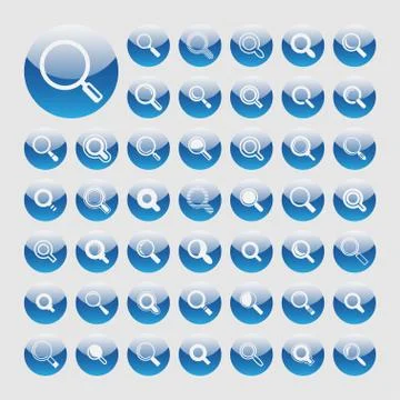 Search icons Stock Illustration