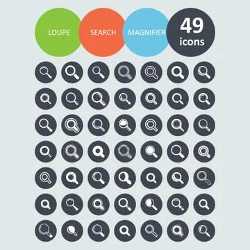 Search icons Stock Illustration