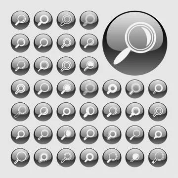 Search icons Stock Illustration