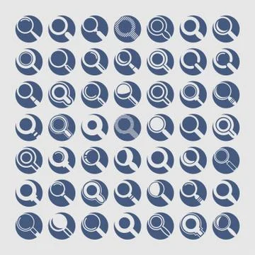 Search icons Stock Illustration