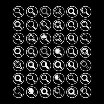 Search icons Stock Illustration