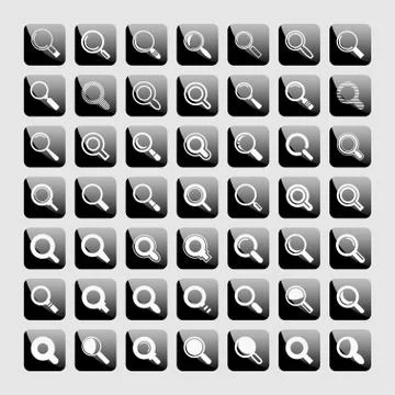 Search icons Stock Illustration