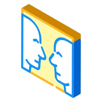 Search for images isometric icon vector illustration 스톡 일러스트