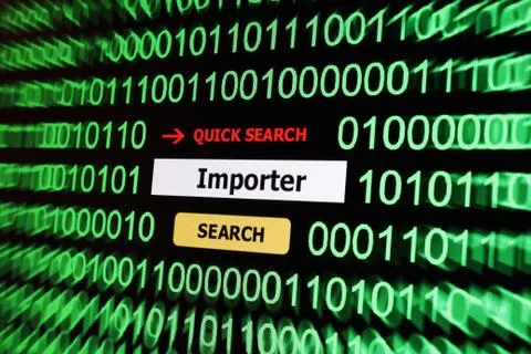Search for importer Stock Illustration