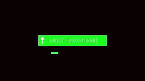 Search information button animation bright green magnifying glass Banglades.. Stock Footage 321445514