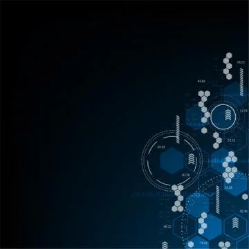 Search for information in digital. Stock Illustration