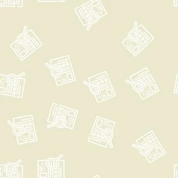 Search for information line vector seamless pattern Illustrazione stock