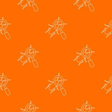 Search insect pattern orange 스톡 일러스트