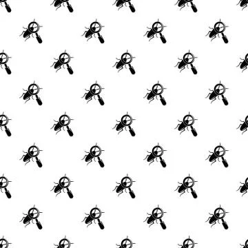 Search insect pattern vector seamless Stock Illustration