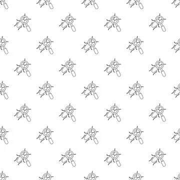 Search insect pattern vector seamless Illustrazione stock