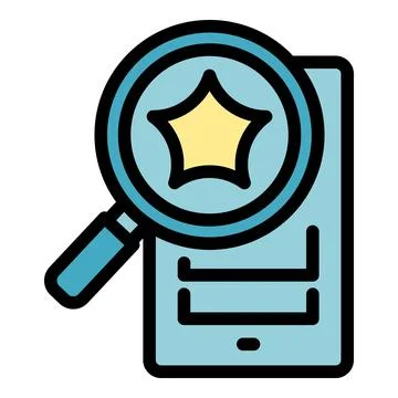 Search integrity icon vector flat Stock Illustration