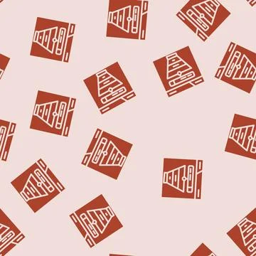Search intent seo glyph vector seamless pattern Stock Illustration