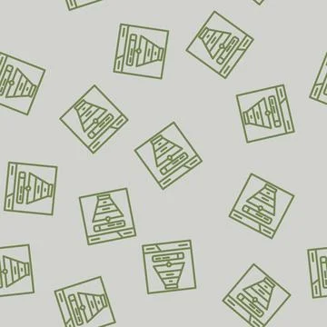 Search intent seo line vector seamless pattern Stock Illustration
