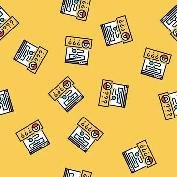 Search intent seo vector seamless pattern 스톡 일러스트