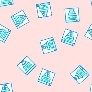 Search intent seo vector seamless pattern Illustrazione stock