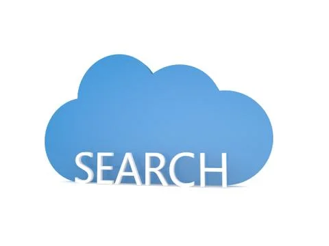 Search the internet and cloud symbol. Stock-Illustration