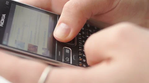 Search on the internet on your mobile (10) Video stock 48629691