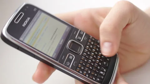 Search on the internet on your mobile (3) Video stock 48629673