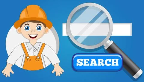 Search for job. Stock Illustration