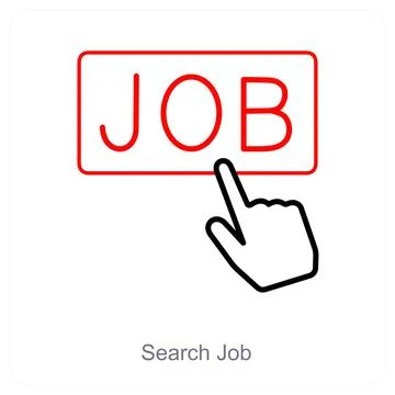 Search Job Stock Illustration