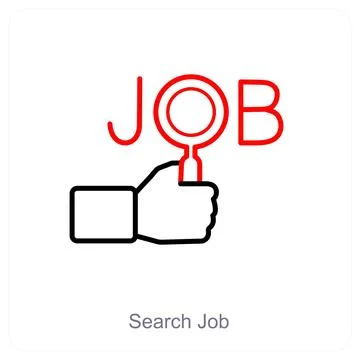 Search Job Stock Illustration