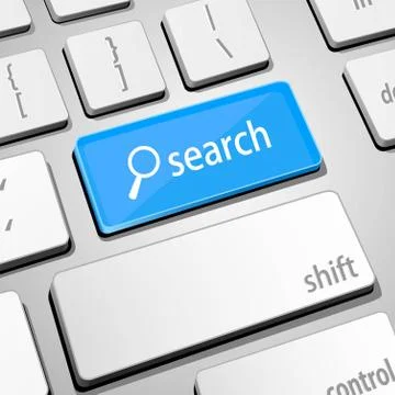 Search keyboard Stock Illustration