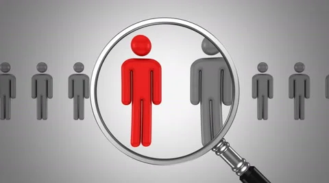 Search Leader Animation, Gray background, created in 4K Video stock 48531841