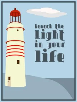 Search the light Stock Illustration