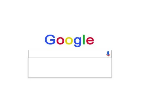 Search line of Google Stock Illustration