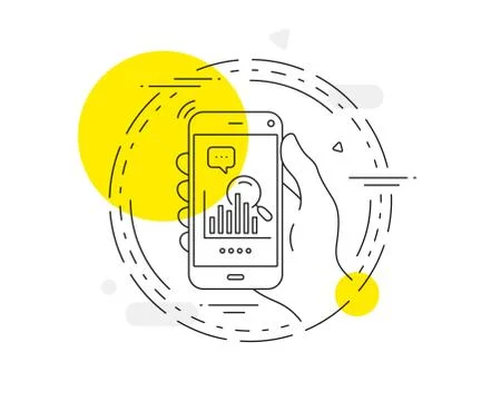 Search line icon. Audit analysis sign. Vector Stock Illustration