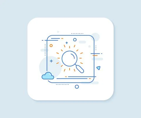 Search line icon. Find document sign. Vector 스톡 일러스트