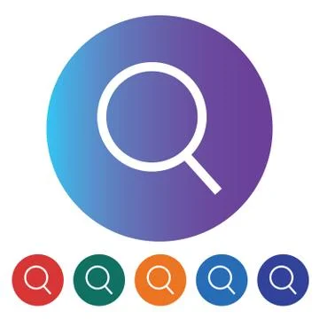 Search Line Icon Stock Illustration