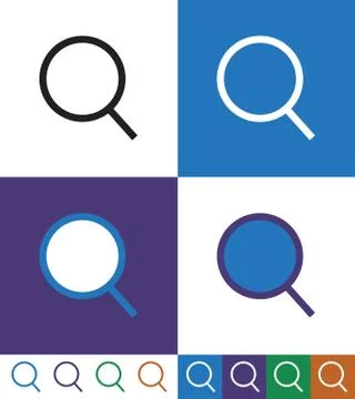 Search Line Icon Stock Illustration
