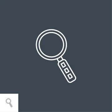 Search Line Icon Stock Illustration