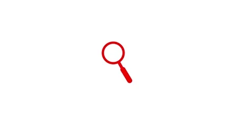 Search line icon motion graphic animation with magnifying glass Video stock 303697328